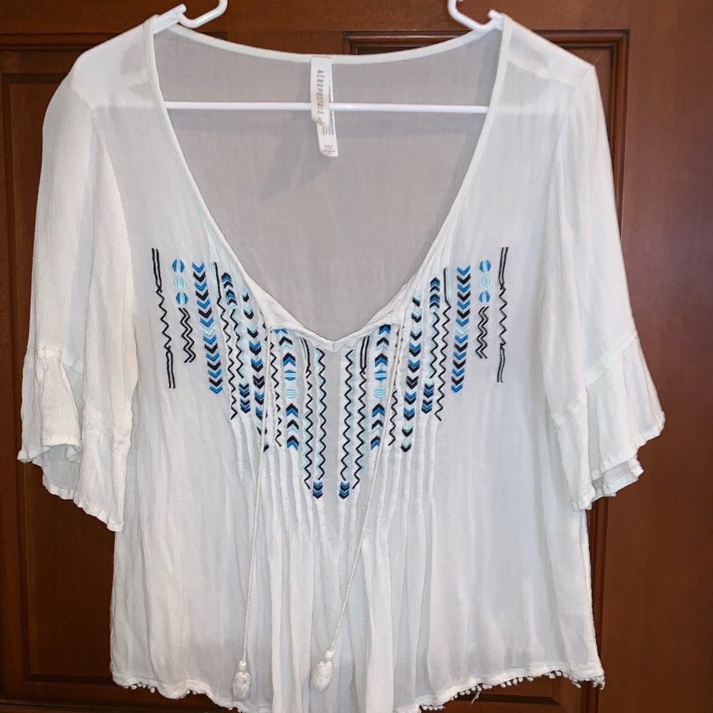 Aeropostale White Blouse